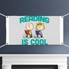 CafePress Charlie & Sally Brown Reading is Cool Vinyl Banner,