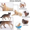 TOYMANY 8PCS Wolf Figures Forest Animals Toy Figurines - Plastic