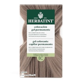 HERBATINT, Coloración Permanente para Cabello en Gel - color RUBIO CLARO CENIZO 8C - 170 ml - Sin Amoníaco - 100% Cobertura de Canas - para Pieles Sensibles - con 8 Extractos Naturales BIO