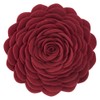 KINGROSE Handmade 3D Flower Decorative Throw Pillow Round Cushion for