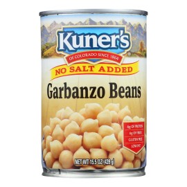UD_Kuner - Garbanzo Beans - No Salt Added - Case Of 12 - 15 Oz.