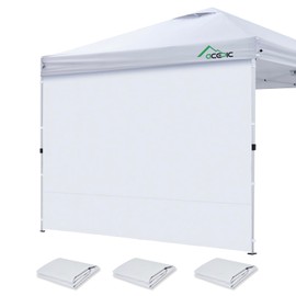 Acepic Instant Canopy Tent Sidewalls for 10x10 Pop Up Canopy 200D,Zip Links，3PCS Sidewalls, White(3PCS Sidewall Only, Canopy Tent NOT Included)