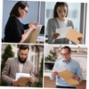 Operitacx 25pcs Transparent Kraft Paper Envelopes for Bank Legal Envelope