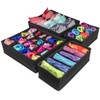 Sorbus® Set of 4 Foldable Drawer Dividers, Storage Boxes, Closet
