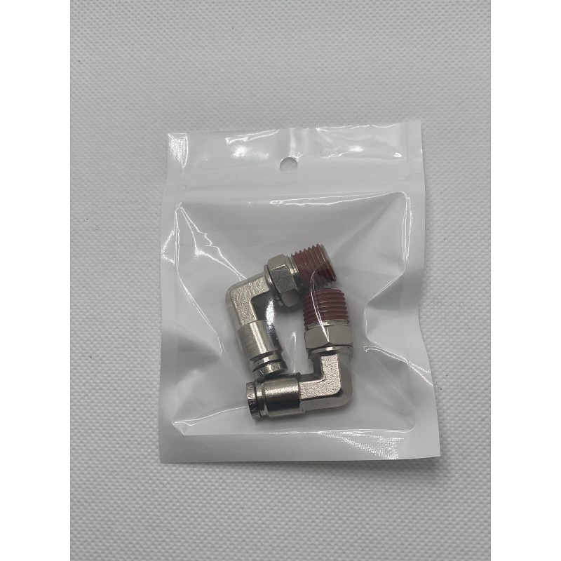 Air Suspension Fittings 2x 1/4" NPT To 1/4" PTC 90