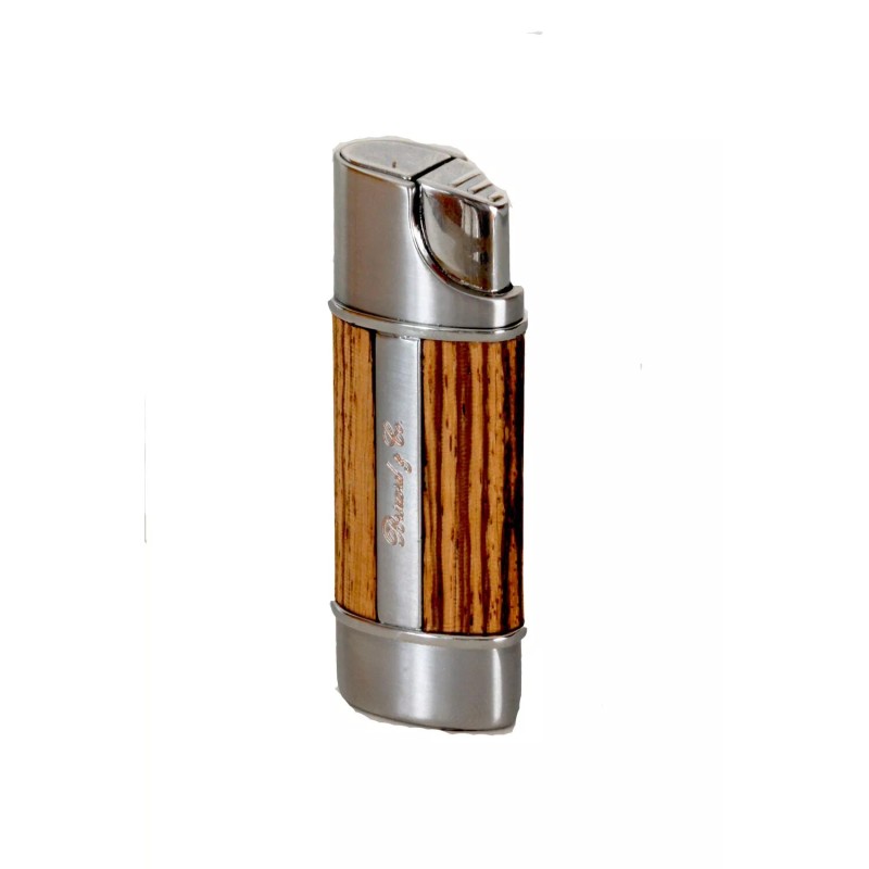 BRIZARD & CO NANO CIGAR LIGHTER INDIAN ROSEWOOD WOOD BROWN