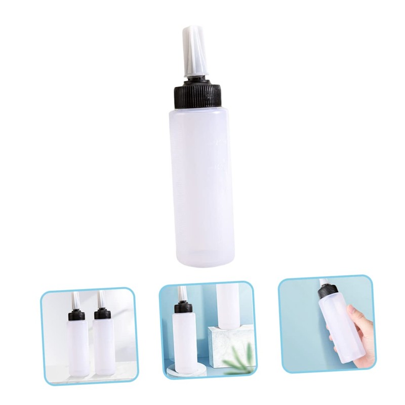 TOVINANNA 2sets Hair Applicator Bottle Refillable Empty Hair Dyeing Bottle