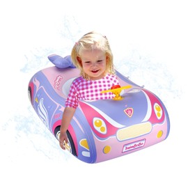 Baby Pool Float 3D Car Baby Floaties for Toddlers 12-48 Months Heavy Duty Infant Swim Float Toddlers Pool Floats Kids Swim Floaties Swimming Pool Floats for 1-4 Years Toddler Floaties for Boys & Girls