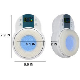 Wall Mounted Shower Back Scrubber, Electric Dry Brushing Body Bush with 3 Speed Adjustment and 3 Adjustable Levels, IPX7 Waterproof Shower Brush for Body with Intelligent Display Screen