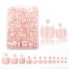 12 packs 288pcs Press On Toenails Short Square Fake Toenails