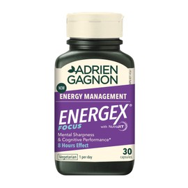 Adrien Gagnon - Energex Focus – Mental Sharpness & Cognitive Performance for 8 Hours- L-Theanine & Caffeine - 30 Capsules
