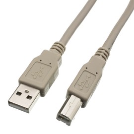 CableWholesale 3 feet USB 2.0 Printer/Device Cable, Beige, Type A Male/Type B Male Plug, A Male to B Male High Speed USB Cable, USB 2.0 to Type B Cable, Type B Printer Cable
