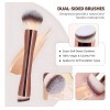 Set 7 Brochas Maquillaje Profesional Alto Nivel Color Marrón