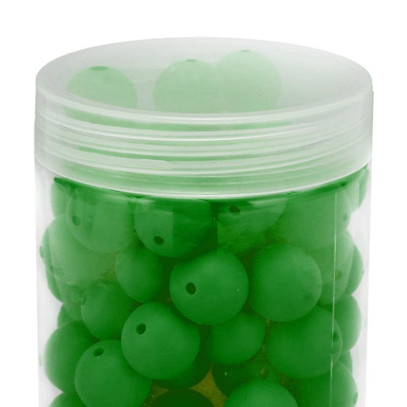 105pcs 15mm Silicone Beads Bulk Round Silicone Beads Loose Beads