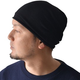 Edge City Cool Max Seamless Watch Cap, Knit Hat, Large Size, black (97)