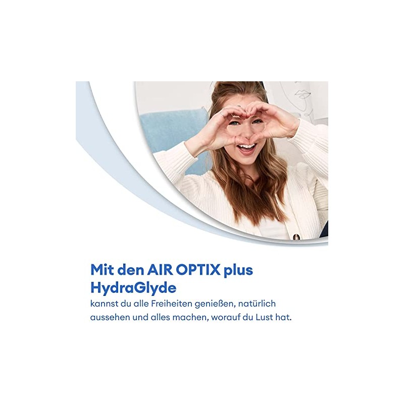 Air Optix plus HydraGlyde Monatslinsen weich | 3 Stück |