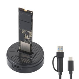 ELUTENG Single M.2 NVMe to USB C/USB A Docking Station Adapter Card Reader, 10Gbps, Plug & Play, RTL9210 Chip, Supports M Key & B+M Key