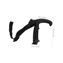 BESPORTBLE Trekking Pole Accessories Black T-Shape Handle Grip Replacement Cane Handle Wristband for Hiking