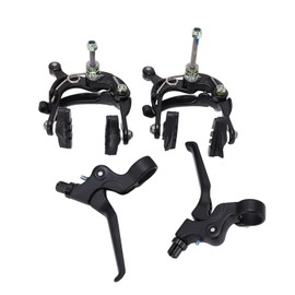 DEWIN Bike Brake Lever Set, Aluminum Alloy Bicycle Brake Caliper Brake Lever Set Modified Parts for Mountain Bike,MTB, Road Bike, Folding Bike, Black, 2.2cm Diameter