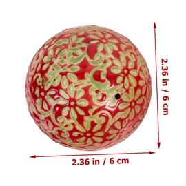 VICASKY 3pcs Decorative Floating Ceramic Balls Home Decor Ornaments for Pool Garden Random Style Design for Indoor Outdoor Use