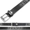 BEZLIT Men's Jeans Belt Print Jeans, black