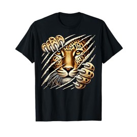 Leopard Cheetah Tiger Leopard Face Lion Cat Cute T-Shirt