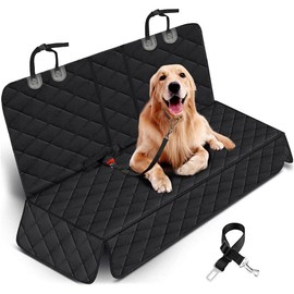 vantisan Cubierta de Asiento de Coche para Perros, Funda para Asiento de Coche para Perros, Impermeable, Resistente a los Arañazos y Antideslizante, para Coches, Camionetas y SUVs