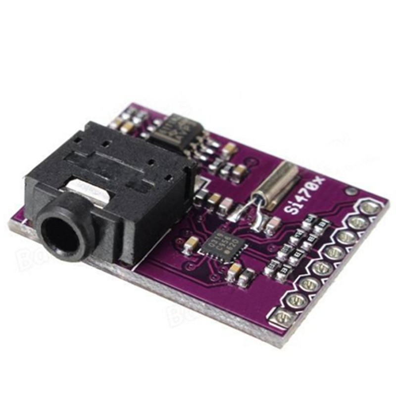 Hailege 2pcs Si4703 RDS FM Radio Tuner Evaluation Breakout Board