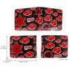 Roffatide Anime Naruto Wallets Akatsuki Red Cloud Sharingan Anti Leaf