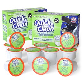 Quick & Clean [12-Pack] Keurig Cleaning Pods - K Cup Cleaner Pod For Keurig - 2.0 Coffee Machine Compatible, Removes Stains, Non-Toxic and Eco-Friendly
