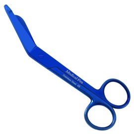 MEDICAL PRO-Medical and Nursing Lister Bandage Scissors;-Blue Titanium-Supreme Grade, Made of High Grade Surgical Stainless Steel, 5.5"-140-10008BLUT