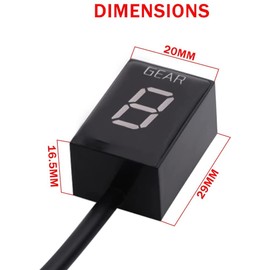 MOQIAOSEIKO Motorcycle Speed Indicator Gear Indicator Shift Light Compatible with Kawasaki Z750 Z 750 Z1000 2007 2008 2009 ECU Plug Direct Mount 1-6