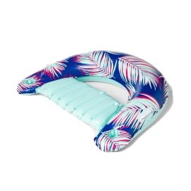 Sun Squad Tropical Chill Inflatable Lounge Chair Built-in Cup Holder Pool Float