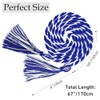 Graduation Honor Cords Royal Blue and White Graduation Cords, 67"
