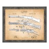 Winchester Wall Art, Framed Patent Print of Winchester Rifle, Man