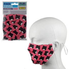 Puckator Reusable Face Covering - Non Medical Large Size (Feline Fine Cat)