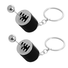 WEIKANG 2 Pcs Car Keyring,Car Accessories for Men,Car Shifter Keyring,Auto Gear Shifter Keychain,Keychain Accessories,Creative Keychain for Marking Car Keys Storefront Keys Home Door Keys