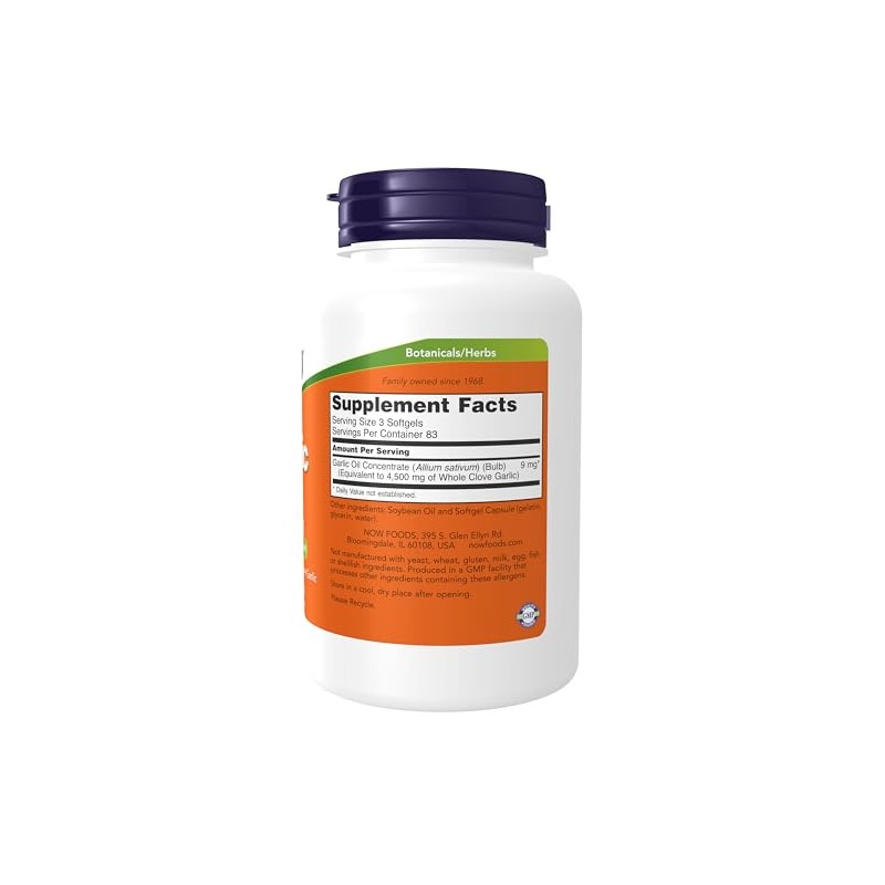 Now Garlic Oil 1500 250 Softgels