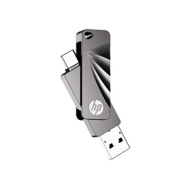 Gish Japan Distributor, 64 GB Type-C/A Dual Connector OTG USB 3.2 Type-A, Type-C Compatible, 360 Degree Rotation, Zinc Alloy, Maximum Reading Speed 120MB/s