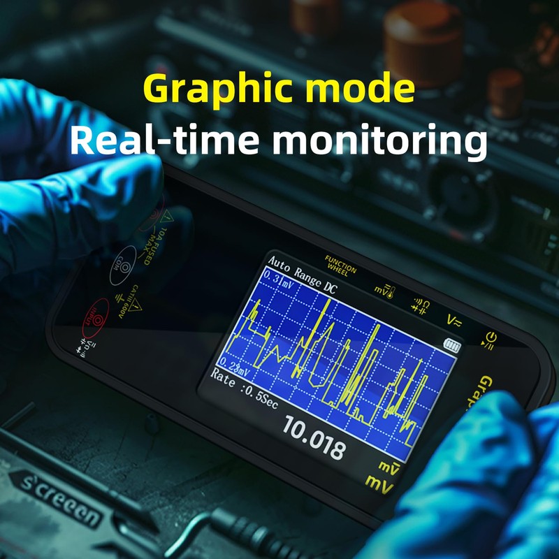 BSIDE Portable Digital Multimeter 20000 Word mV Voltmeter Rechargeable 3.2''