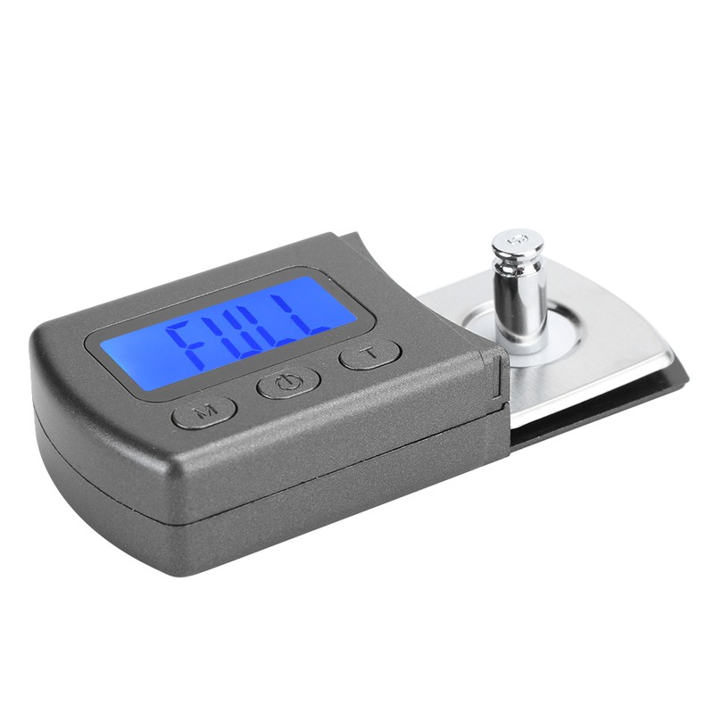 Compact Digital Turntable Stylus Force Scale Gauge with Calibration Weight