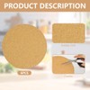 Flintronic Set of 6 Pot Coasters, 18 cm Diameter, Cork