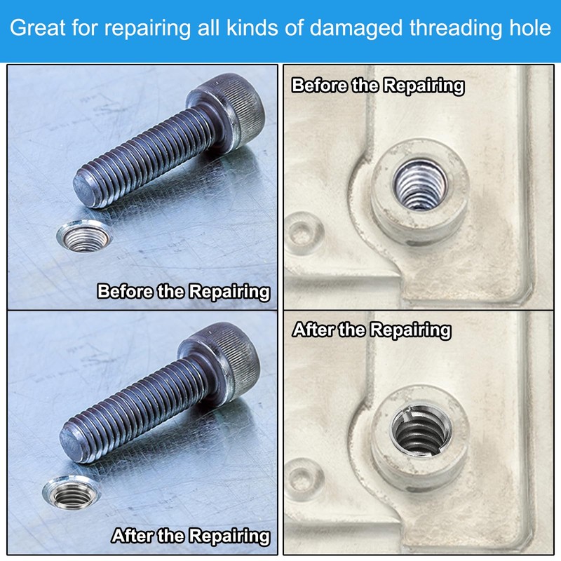 PATIKIL Thread Adapter Sleeve Reducing Nut M12 x 1.75 Male