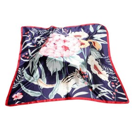 FAIRYGATE Sommerschal Seidentuch Haare Damen Mädchen Kunstseide Schal Quadratischer Seidenschal Halstuch Sanftmütig Haarband Gürtel Weich Elegant Damenschal 78023