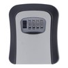Key Lock Box Curved Aluminum Alloy Large Size Grey Wall