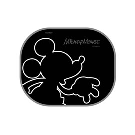 ナポレックス 車用 サンシェード ぱっシェード (ディズニー ミッキー) 2枚入 吸盤4個付 折りたためてコンパクト 簡単取付け 44.5×36.5cm NAPOLEX WD-338