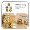 Abaodam Exquisite Small Dice, Pure Copper Unique 6 Sided Dice,