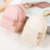 2pcs Mini Backpack Cute Cosmetic Bag for Women PU Leather