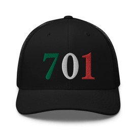 RIVEMUG 701 JGL Tri Color Embroidered Trucker Hat Chapo Guzman Chapito 701 Snapback Hat Adjustable Hat Black