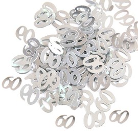 Silver 60th Birthday Confetti - 14g